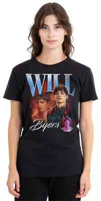 Zdjęcie produktu dla Koszulka damska "Stranger Things", czarna, rozmiar XL