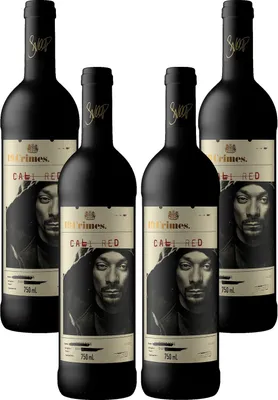Produktbild von Snoop Dogg 4er Set Cali Red Rotwein 4x 0,75L (13% Vol) 19 Crimes Kalifornien Rotwein von Snoop Dogg- [Enthält Sulfite]