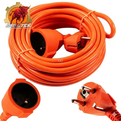 Productafbeelding van Tuinverlengkabel, 10 meter, 3 x 2,5 mm², oranje kabel van BullTek