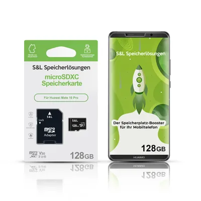 Produktbild von microSD Speicherkarte für Huawei Mate 10 Pro - Speicherkapazität: 128 GB