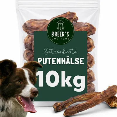 Produktbild von Putenhälse getrocknet 10 Kg Hundesnack Kausnack Hundeleckerlie getreidefrei für Hunde natürlich ohne Zusätze
