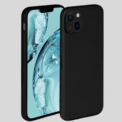Produktbild von Handyhülle Schwarz Silikon Case für Apple iPhone 14,stoßfest Hülle mit Kameraschutz,MagSafe Silikon Slim Case Cover