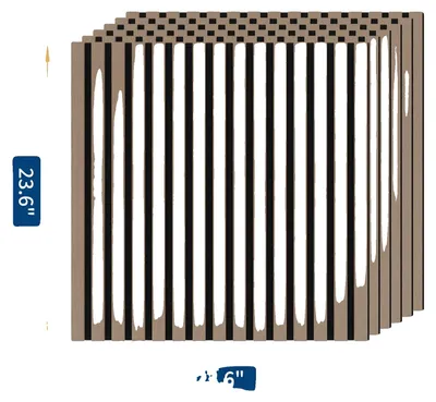 Immagine prodotto di Pannelli acustici, elevata capacità di assorbimento del suono, facile installazione, confezione da 6 pezzi - spessore 12 mm