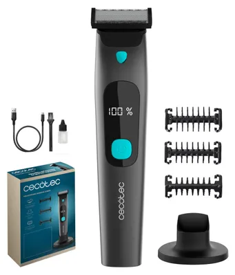Zdjęcie produktu dla Cecotec PrecisionCare OneShave – precyzyjny golarka do twarzy. Ostrza ze stali nierdzewnej, 3 nasadki (1/3/5 mm), etui do przechowywania...