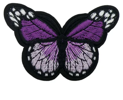 Produktbild von 1 Schmetterling Aufbügler, Applikation, 48x70mm, freie Farbwahl, Farbe:lila