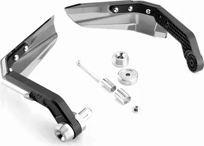 Image de Protège-main moto, protège-main moto anodisé, coupe-vent, universel pour guidon 7/8 pouces, 1 paire