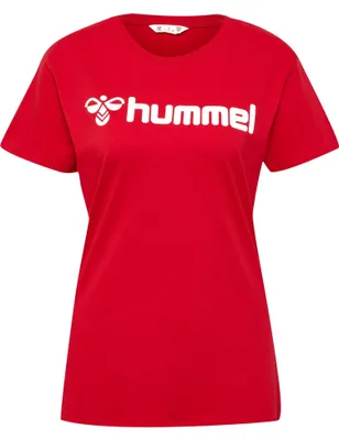 Produktbild von hummel  T-Shirt Regular Fit Stretch Rundhalsausschnitt Logo Größe: S