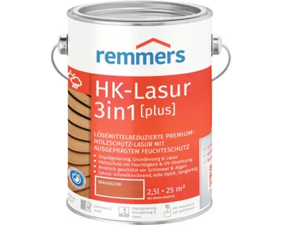 Produktbild von Remmers HK-Lasur 3in1 [plus] mahagoni 2,5 l