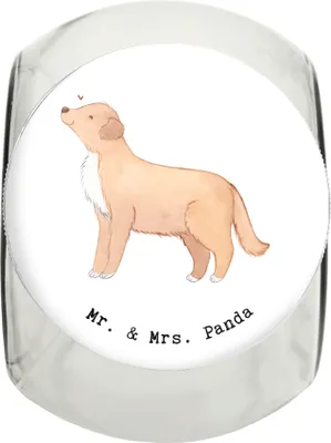 Produktbild von Mr. & Mrs. Panda Dose Nova Scotia Duck Lebensretter XL 2000ml - Weiß - Geschenk, glasbehälter, Dekoglas, Vorratsglas, Keksdose, Retriever, Tolling, Vorratsbehälter