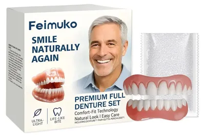 Obrázek produktu pro Sada zubních náhrad, pohodlné nošení, dlouhá životnost, 4 kusy