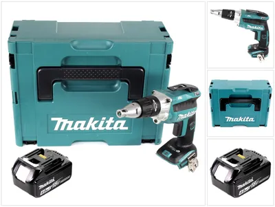 Immagine prodotto di Makita DFS 250 M1J Avvitatore per cartongesso a batteria 18V  / brushless in valigetta Makpac + 1x Batteria 4,0 Ah - senza caricabatterie
