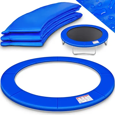 Zdjęcie produktu dla KIDUKU® Osłona krawędzi trampoliny Niebieska Ø305 cm Osłona sprężyny Odporna na rozdarcia ochrona krawędzi