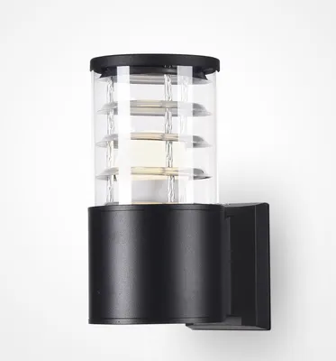 Produktbild von Maytoni Bronx Wandleuchte O576WL-01B 1xE27, Schwarz, aus Aluminum, exkl. Leuchtmittel