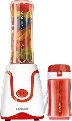 Image de Blender SENCOR SBL2214RD, 500 W, 0.6 L, Bouteilles Tritan, 4 Lames Titane, Rouge