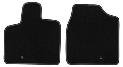 Productafbeelding van Velours voormatten voor Chrysler Voyager V 2008-2011 – 2-delig, zwart, op maat – Wielganizator BASIC
