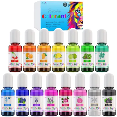Produktbild von 15 Farben Epoxidharz-Konzentrat für kreative Projekte