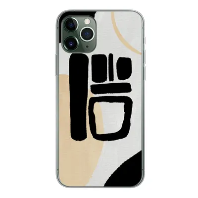 Produktbild von MuchoWow® Handyhülle Schutzhülle Hülle für iPhone 11 Pro Schwarz - Kreis - Abstrakt Silikon Softcase Handy Hülle - Handy