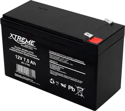 Produktbild von Xtreme  Gelakku AGM Gelakkumulator Wartungsfrei Akku12V 7,5Ah