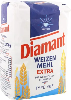 Produktbild von Diamant Weizenmehl Extra Typ 405 (2,50 kg) amazon bestand