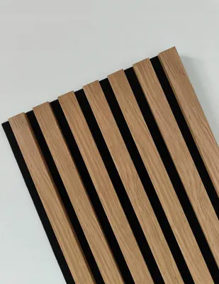 Produktbild von Wandlamellen 30x120 cm - Akustikpaneele - MDF Wandverkleidung - moderne Wanddeko - SARAGOSSA