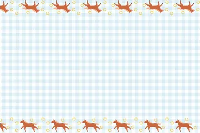 Immagine prodotto di Tovaglia di carta 180x120cm a scacchi con motivo di cavalli blu chiaro