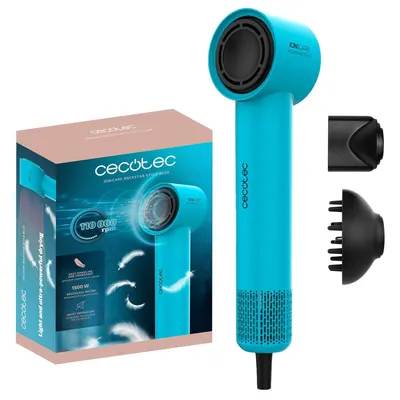 Produktbild von Haartrockner, sehr kompakter mit Motor 1500W, 110000 U/min, Ionengenerator, 4 Temperaturen, 3 Geschwindigkeiten, leise: Brushless-Technologie