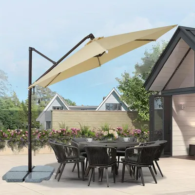 Zdjęcie produktu dla Parasol - Parasol balkonowy - Parasol ogrodowy - Parasol na balkon - Parasol okrągły - Aluminium - Średnica 300 cm
