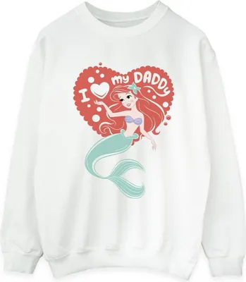 Produktbild von Disney - "The Little Mermaid Daddy" Sweatshirt für Damen BI23379 (M) (Weiß)