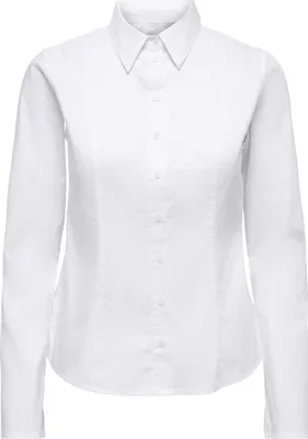 Produktbild von ONLBERSA LS FITTED SHIRT WVN Bright White L