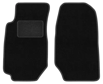 Productafbeelding van Velours voormatten voor Ford Granada 1972-1985 (sedan) – 2-delig, zwart, op maat – Wielganizator LUX