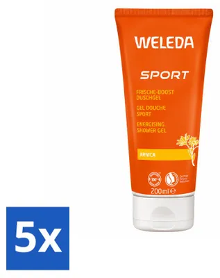 Obrázek produktu pro 5 kusů sprchového gelu Weleda Sport s arnikou - 200 ml - výhodná balení