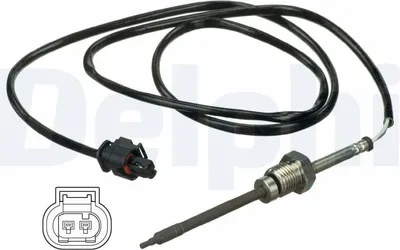 Produktbild von DELPHI TS30055 Abgastemperatursensor passend für MERCEDES-BENZ E-Klasse Limousine (W211) 1mm