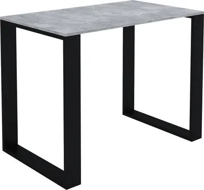 Image de AKKE Beton LOFT table avec pieds noirs LxlxH : 80x60x75 cm