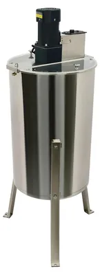 Produktbild von Honigschleuder - Elektrisch 4-Waben - 140 W - 220 V - Edelstahl - 370 U/min - Standgerät - Vertikalmotor - Silber