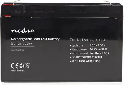 Immagine prodotto di Batteria al piombo ricaricabile | Piombo-acido | Ricaricabile | 6 V | 10000 mAh