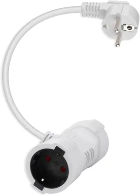 Produktbild von Verlängerungskabel mit geerdetem Stecker und 2 Steckdosen - 16 A/250 V. Schuko-Verlängerungskabel für den Außenbereich - Kurz