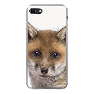 Produktbild von MuchoWow® Handyhülle Schutzhülle Hülle für iPhone SE 2022 Fuchs - Tiere - Jungtier - Jungen - Mädchen - Kind Silikon Softcase Handy Hülle - Schutzhülle