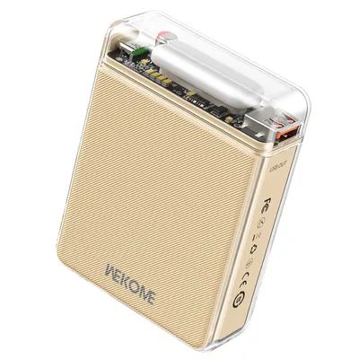 Produktbild von Powerbanka 10000mAh s USB-A (22,5W) a Type-C PD 20W, nehořlavé PC pouzdro, Li-polymerová baterie, LED světlo