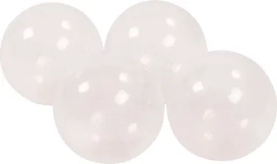 Produktbild von MeowBaby plastové loptičky do kúpeľa 7 cm, detské plastové loptičky na hranie, 50 kusov: Transparentné