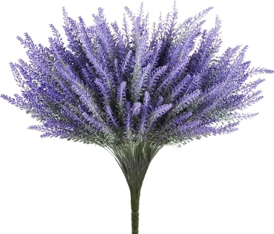Produktbild von Künstlicher Lavendel 4-teiliges Bundle - Lebensechte Seidenpflanzen DEKO Basteln
