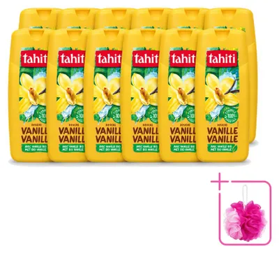 Obrázok produktu pre 12 kusov gélu na sprchovanie Tahiti, vanilková vôňa, objem 300 ml, balenie