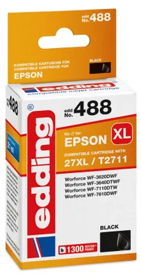 A product shot of an Edding ink cartridge box.