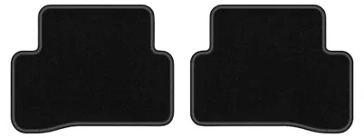 Image de Tapis arrière en moquette pour Mercedes C W205 2015- (break/berline) – 2 pièces, noirs, sur mesure – Wielganizator LUX