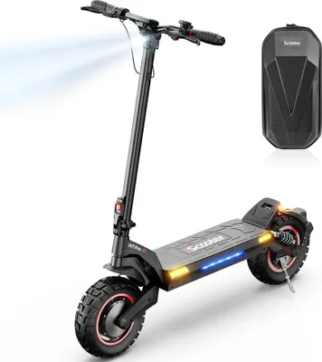 Zdjęcie produktu dla Hulajnoga elektryczna terenowa – ix7pro – podwójny silnik 2000 W – akumulator 48 V 17,5 Ah – prędkość maksymalna 60 km/h – zasięg 80 km – opony terenowe 25 cm – podwójne hamulce tarczowe – kolor czarny