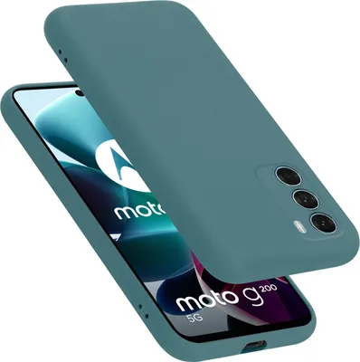 Produktbild von Cadorabo Schutzhülle für Motorola MOTO G200 5G Hülle in Grün Handyhülle Case Cover TPU Etui