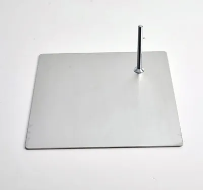 Immagine prodotto di F39 Eurotondisplay piastra metallica per manichini argento acciaio inox metallo 39x39 cm 3,99 kg. Con perno di base