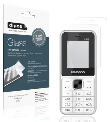 Immagine prodotto di 2x Pellicola Protettiva per Karbonn KX19 Protezione opaco Vetro Flessibile 9H dipos