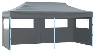 Image de vidaXL Tente de réception anthracite 291 x 580 x 315 cm Tissu Oxford