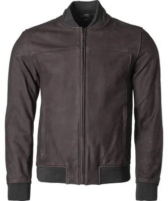 Image de GMS Castillo blouson moto en cuir, marron, 5XL