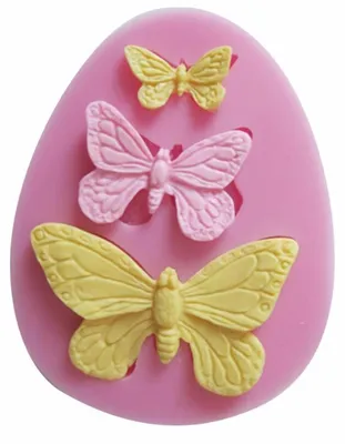 Produktbild von Silikon-Backform Schmetterling für Kuchen, Schokolade, Süßigkeiten, Seife, Kerze, Gelee, Pudding